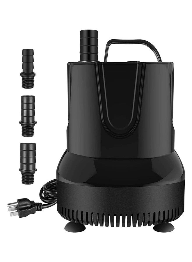 YSSOA 800GPH Submersible Water Pump (3000L/H, 60W) with Bottom Suction, 9.8ft High Lift, 3 Nozzles - Ideal for Fish Tank, Pond, Aquarium, Hydroponics - Image 1